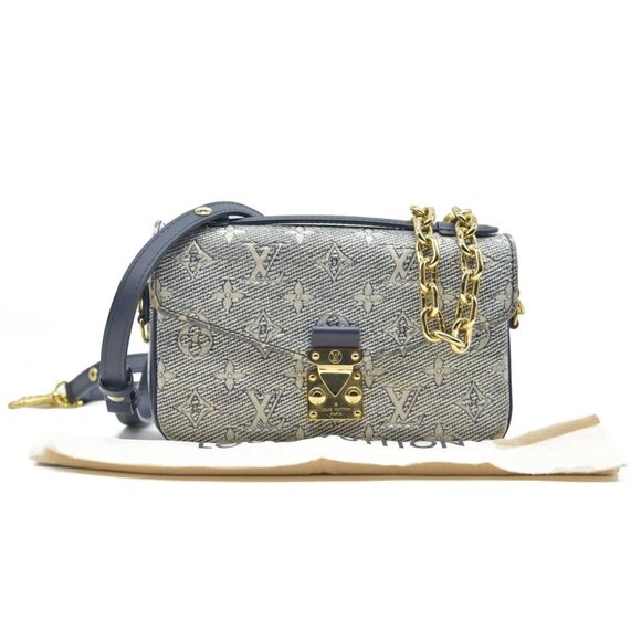 Louis Vuitton Monoglam Pochette Metis East West Blue - Picture 1 of 6